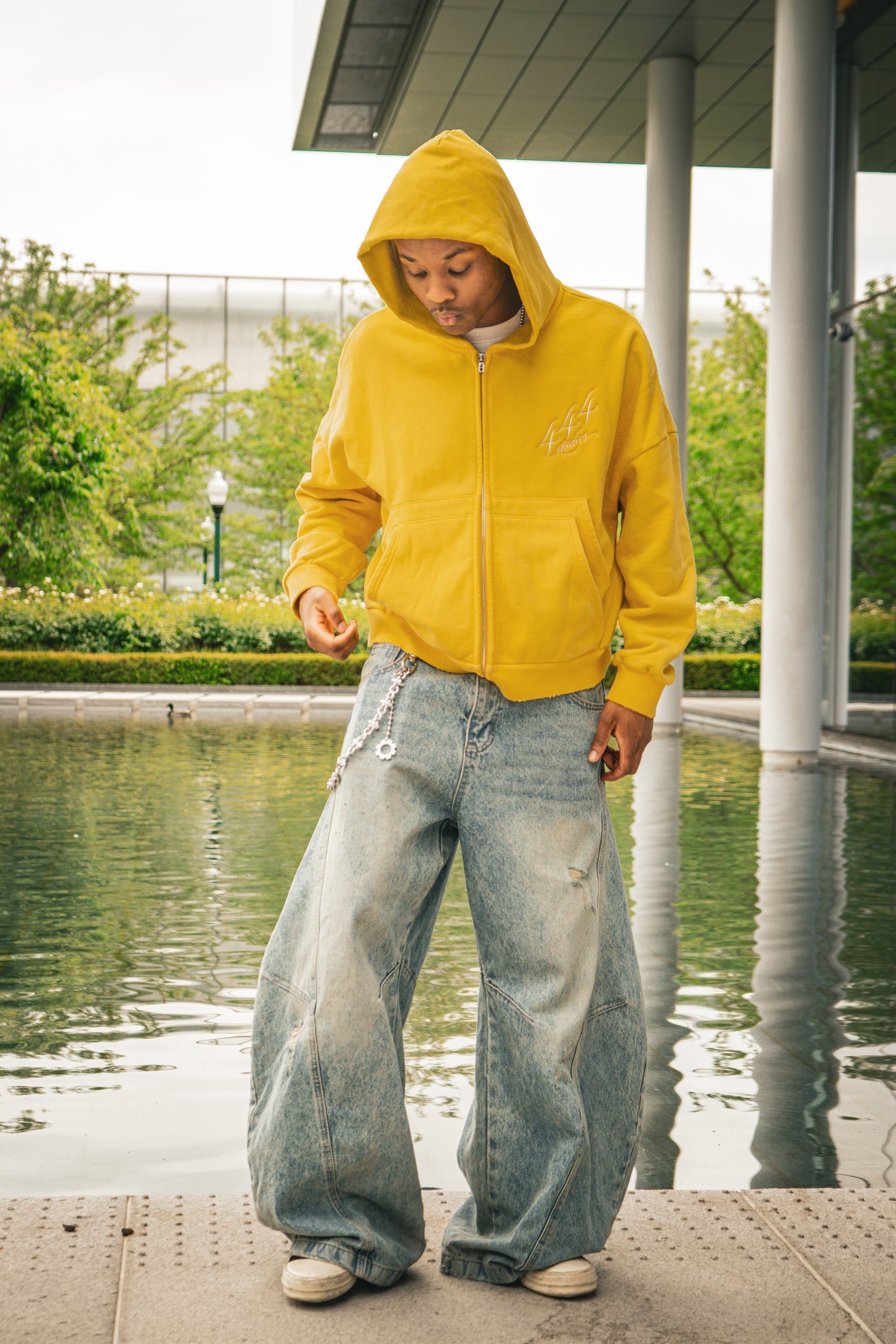 Yellow 444 Zip Up