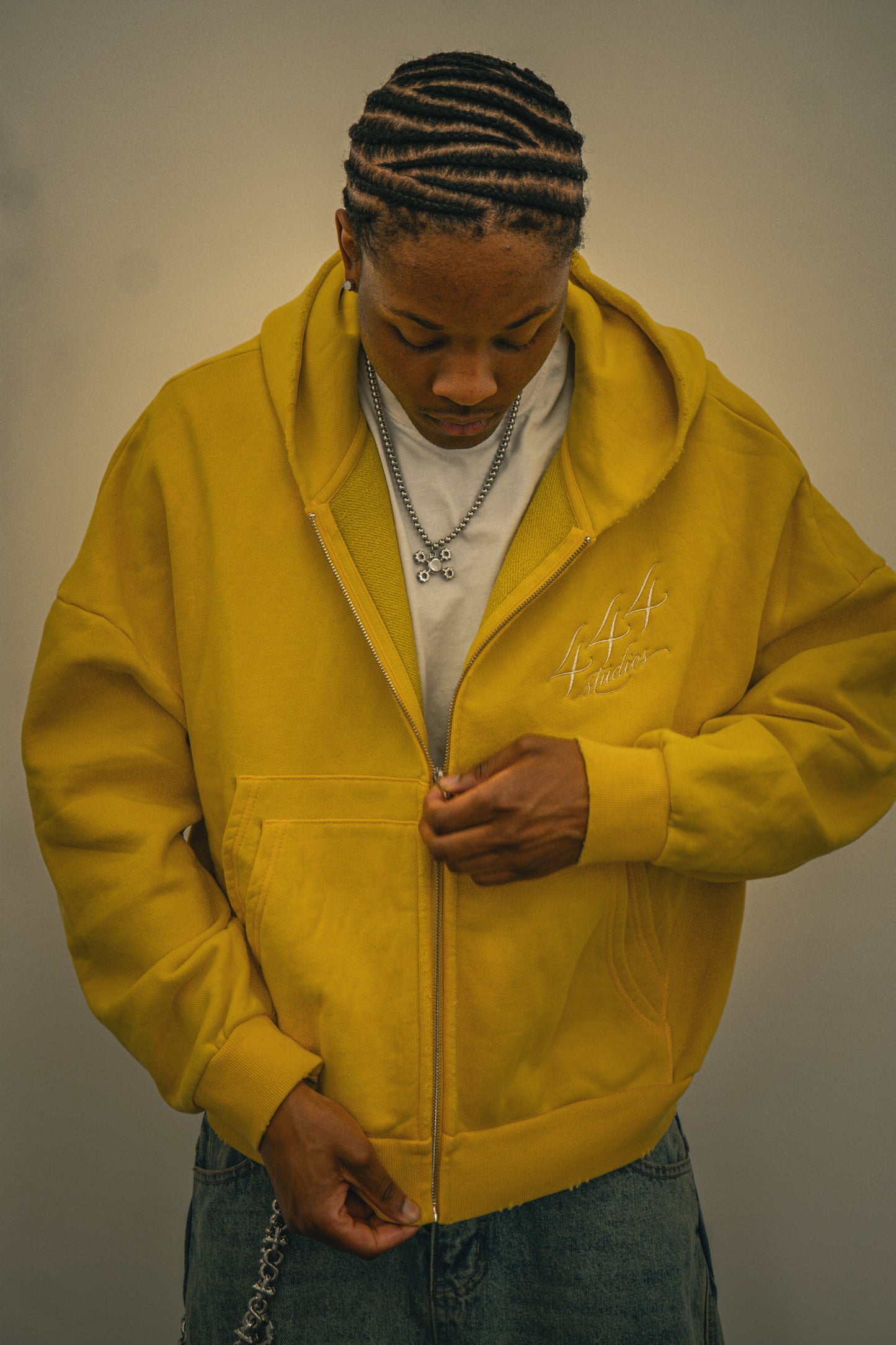 Yellow 444 Zip Up