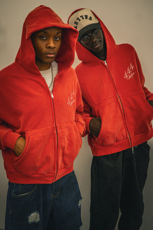 Red 444 Zip Up